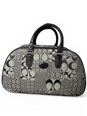 Vintage Carry-On Bag With Pulling Handle & Wheels